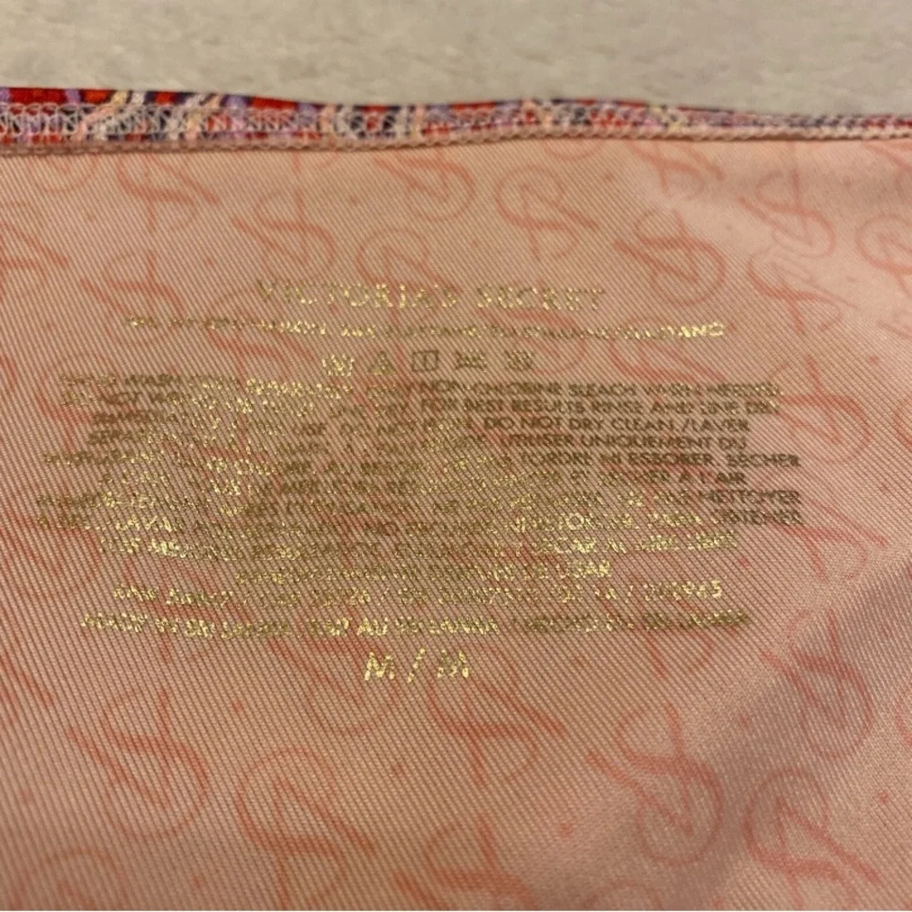 Victoria's Secret Red and White Patterned Bikini